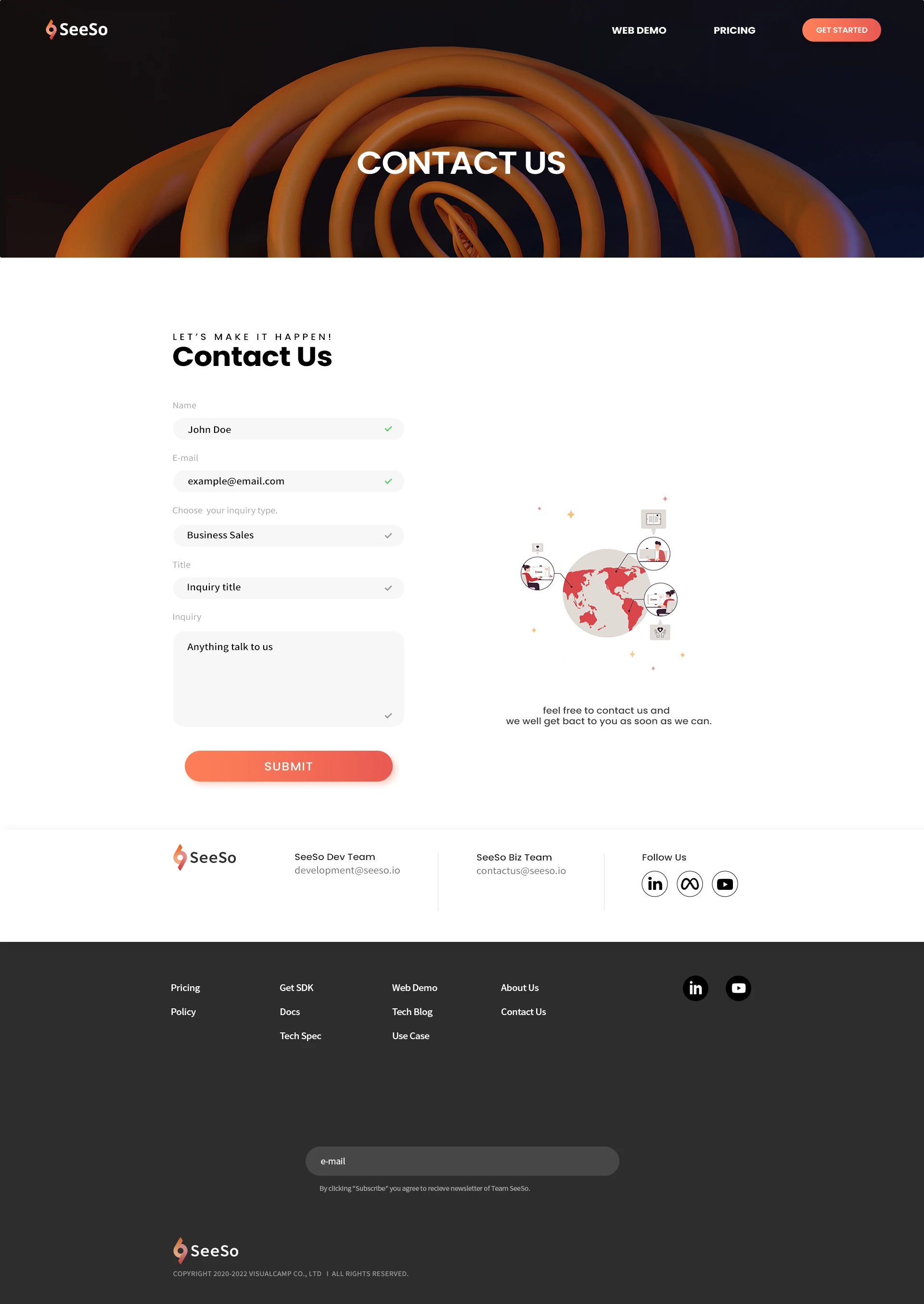 SeeSo — Contact Us